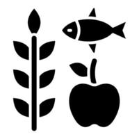 Locally Sourced Food Icon Style vector