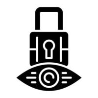 Security Vision Icon Style vector