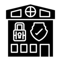 hogar seguridad icono estilo vector