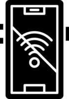 señal Wifi apagado icono estilo vector