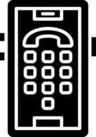 Dial Pad Icon Style vector