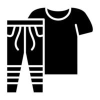 Exercise Clothes Icon Style vector