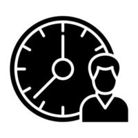 Working Hours Icon Style vector