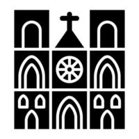 Notre Dame Icon Style vector