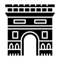 Arc De Triomphe Icon Style vector