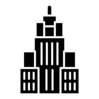 Empire State Building Icon Style vector