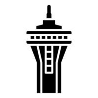 Space Needle Icon Style vector