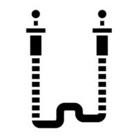 Jumping Rope Icon Style vector