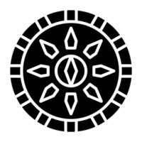 Viking Shield Icon Style vector