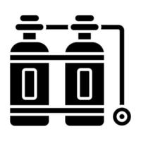 Diving Cylinder Icon Style vector