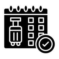 Reservation Icon Style vector