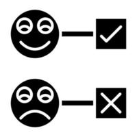 Satisfaction Survey Icon Style vector