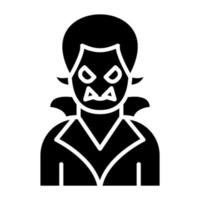 drácula icono estilo vector