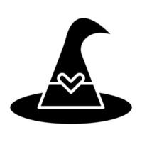 Witch Hat Icon Style vector