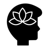 Meditation Icon Style vector
