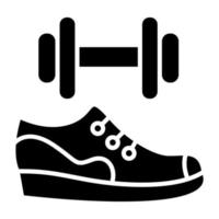 Exercise Shoes Icon Style vector