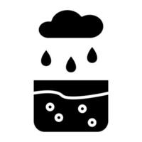 Collecting Water Icon Style vector