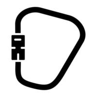 Carabiner Icon Style vector