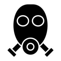 Gas Mask Icon Style vector