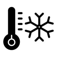 hipotermia icono estilo vector