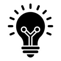 Edison Light Bulb Icon Style vector