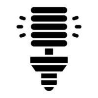 Fluorescent Lamp Icon Style vector