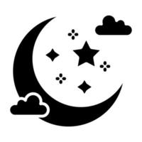 Moon Icon Style vector