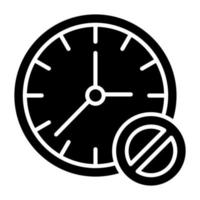 Block Time Icon Style vector