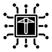 CPU Mining Icon Style vector