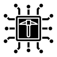 CPU Mining Icon Style vector