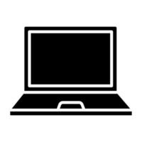 Laptop Computer Icon Style vector