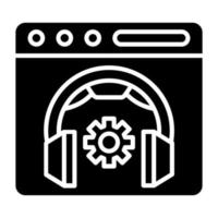 24 7 Support Icon Style vector