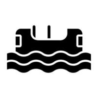 Log Flume Icon Style vector