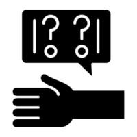 Ask For Help Icon Style vector