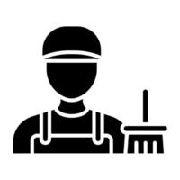 Janitor Icon Style vector
