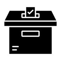 votación caja icono estilo vector