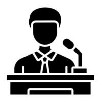 Assistant Minority Leader Icon Style vector