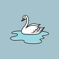 Swan Logo Design vector