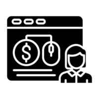 Cost Per Engagement Icon Style vector