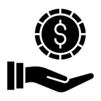 Receive Money Icon Style vector