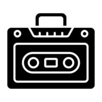 Cassette Player Icon Style vector