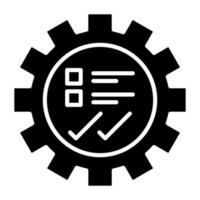 Gear Testing Icon Style vector