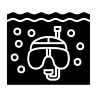 Snorkeling Icon Style vector