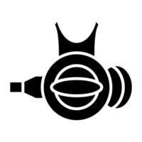 buceo regulador icono estilo vector