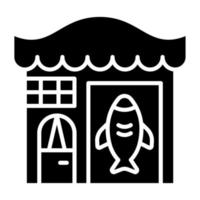 Fish Shop Icon Style vector