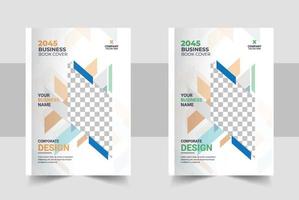 Corporate Book Cover Design Template in A4. Can be adapt to Brochure, Annual Report, Magazine, Poster, Business Presentation, Portfolio, Flyer vector