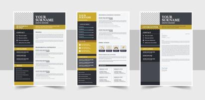 Resume Template Design For Corporate Job Applications, Creative CV resume templates Vector Design cover letter job applications colors, cv design, multipurpose resume design, and premium designs