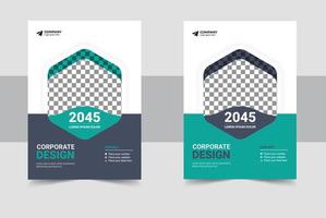 Corporate Book Cover Design Template in A4. Can be adapt to Brochure, Annual Report, Magazine, Poster, Business Presentation, Portfolio, Flyer, Fold, Banner vector