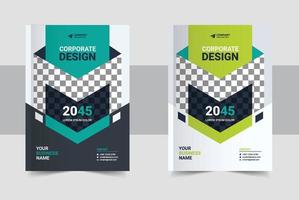 corporate modern Business Book Cover Design Template in A4. Can be use to Brochure, book cover, Annual Report, Corporate Presentation, Portfolio, Flyer, Magazine, Poster vector