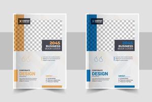 Corporate Book Cover Design Template in A4. Can be adapt to Brochure, Annual Report, Magazine, Poster, Business Presentation, Portfolio, Flyer vector